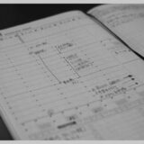 陰山手帳2011 記入例
