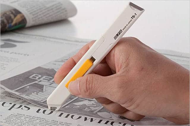 重ねた紙でも1枚だけ切れる！新聞の切り抜きに最適なオルファの1枚切りカッター『キリヌーク』