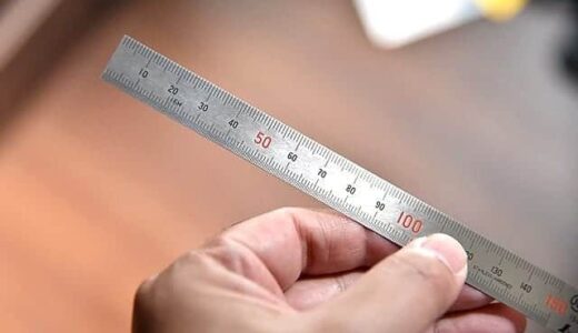 端が0からはじまる定規を購入！余白がないのでDIYやギターの弦高調整にとても便利