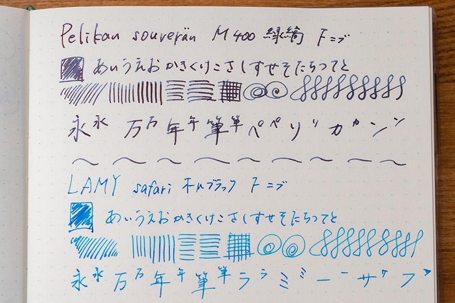 M400 Fニブ 試し書きしてみた感想