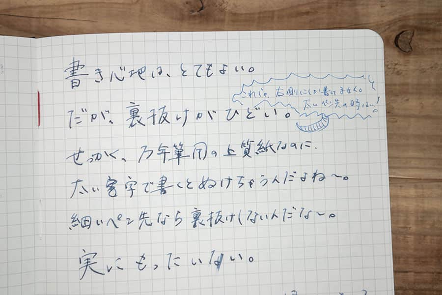 アピカ プレミアムCD 紳士なノートに万年筆で書いた文字